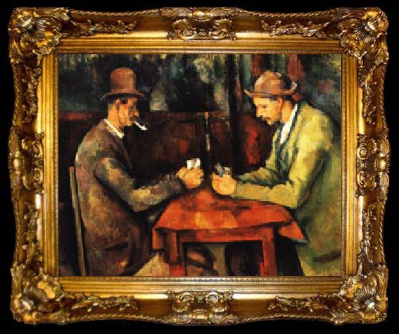 framed  Paul Cezanne The Card Players, ta009-2